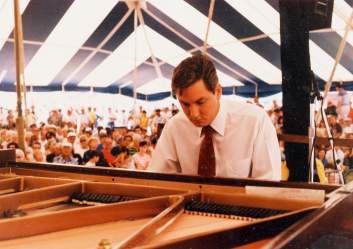 John Royen at the Heritage Fest tent