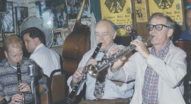 At Fritzel's with Jack Maheu, Bob Wilbur, Tim Laughlin and Dickie Taylor