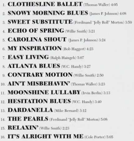 Solo Tradition CD song list